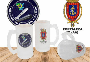 Caneca CMASM: “LADO A LADO COM A ESQUADRA, ATÉ O ALVO!”